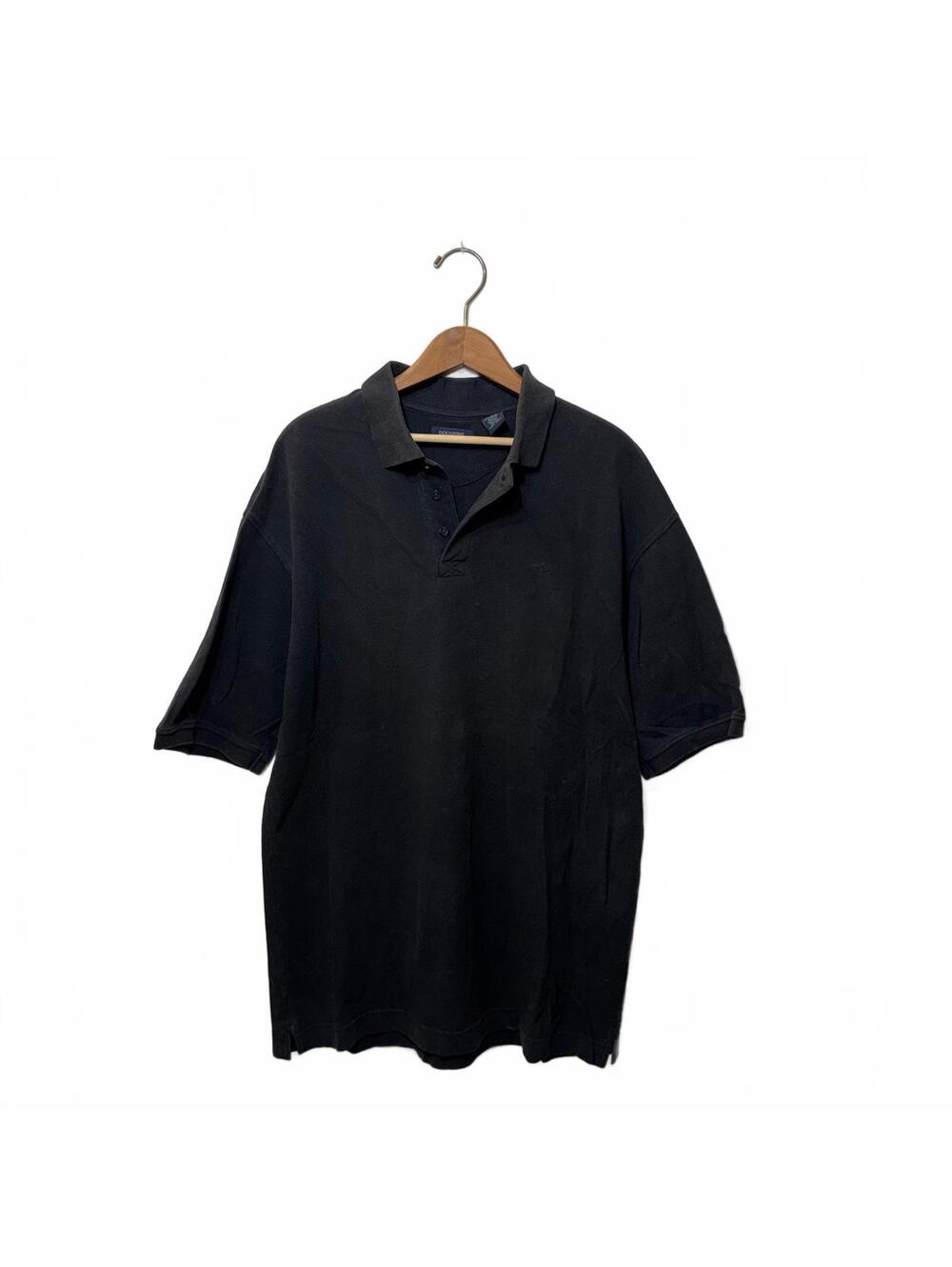 Dockers Black Pique Polo Shirt Men's Size L